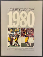 1980 CFL Football Grey Cup Program and Ticket Stub Edmonton Eskimos Warren Moon