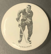 1971 Vintage Montreal Canadiens John Ferguson Pinback NHL Hockey Button