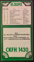 Load image into Gallery viewer, 1971 CKFH Radio Survey Record Chart Toronto Music Led Zeppelin Lynn Anderson
