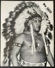 Load image into Gallery viewer, Vintage Wrestling Promotional Photo Pro Wrestler War Eagle Vtg
