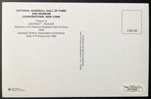 Load image into Gallery viewer, 1986 Tom Seaver Autographed MLB Baseball Signed HOF Plaque Postcard JSA
