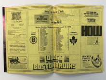 Load image into Gallery viewer, 1974 Boston Garden Stanley Cup Playoffs Game 1 Program Bruins Vs Toronto Orr
