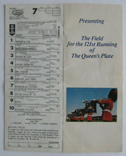 Load image into Gallery viewer, 1980 Woodbine Racetrack 121st Running Queen's Plate Program Driving Home

