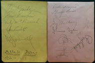 1937 Buffalo Bisons International League Team Signed Album Page x2 13 Autographs