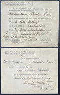 1944 D-Day Press Pass Historical Reporter Ticket + Type 1 Reporter Photograph