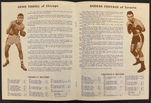 Load image into Gallery viewer, 1965 Heavyweight Championship Fight Boxing Program George Chuvalo Ernie Terrell
