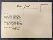 Load image into Gallery viewer, 1957 Bill Haley + His Comets Promotional Postcard Music Vintage

