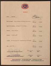 Load image into Gallery viewer, 2003 Bob Kelly Signed Contract NHL Flyers Mitchell Marketing Appearances AJ
