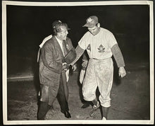 Load image into Gallery viewer, 1956 Type 1 Photo Jack Kent Cooke Ed Stevens Vtg Toronto Maple Leafs Baseball

