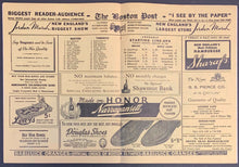 Load image into Gallery viewer, Vintage 1945 NHL Hockey Program Boston Bruins vs Toronto Maple Leafs Rare
