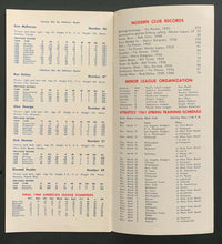 Load image into Gallery viewer, 1961 Kansas City Athletics Official Media Press Radio TV Guide MLB Baseball
