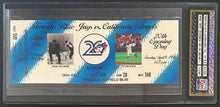Load image into Gallery viewer, 1996 Toronto Blue Jays Opening Day 20th Anniversary Full Ticket Angels iCert 9.5
