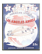 1963 MLB Baseball Program Los Angeles Angels vs Baltimore Orioles Vintage Vtg