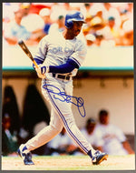 Devon White Autographed Photo MLB Team Issued Baseball Photo Toronto Blue Jays