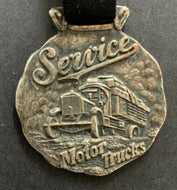 1914 Vintage Service Motor Trucks Company Promotional Watch Fob Original