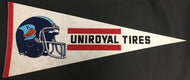 Toronto Argos CFL Football Pennant Rare Uniroyal Tires Adveritsement Variation