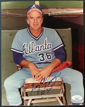 Load image into Gallery viewer, Gaylord Perry Signed Win 300 Atlanta Braves MLB Baseball 8 x 10 Photo JSA COA
