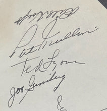Load image into Gallery viewer, George Kell Vic Wertz Ted Lyons Signed Paper HOF Autograph x6 Vintage MLB JSA

