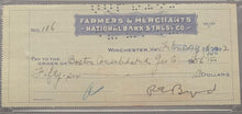 Load image into Gallery viewer, 1932 Admiral Richard E. Byrd Signed Check / Cheque Autographed PSA Auto 8
