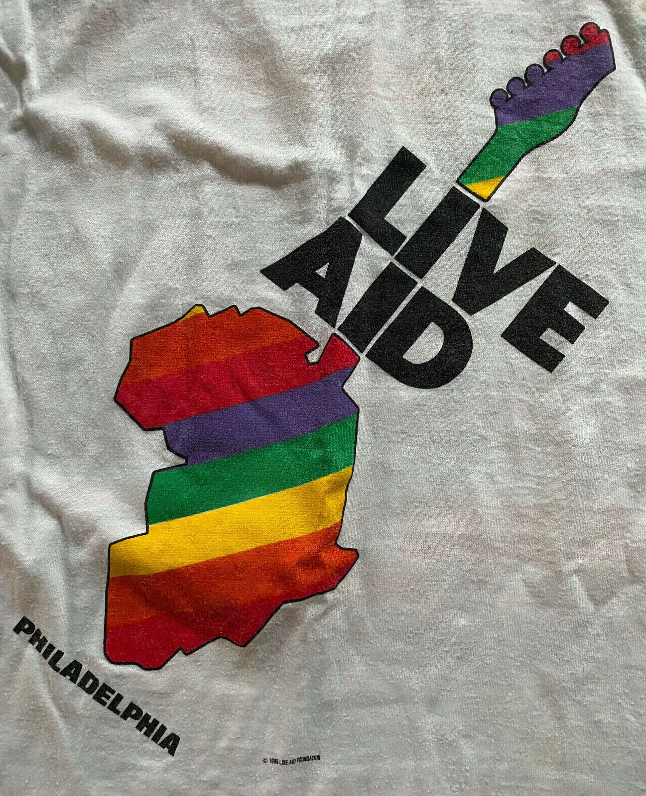 live aid concert shirt