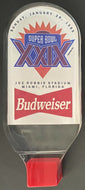 1995 Superbowl XXIX Budweiser Beer Draft Tap Handle Acrylic NFL Football Vintage