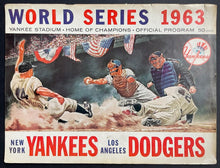 Load image into Gallery viewer, 1963 New York Yankees v Los Angeles LA Dodgers MLB World Series Baseball Program
