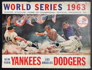 1963 New York Yankees v Los Angeles LA Dodgers MLB World Series Baseball Program