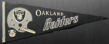 Load image into Gallery viewer, 1960&#39;s American Football League Oakland Raiders Full Size Pennant
