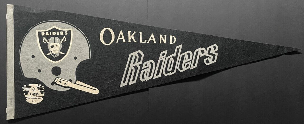 1960's American Football League Oakland Raiders Full Size Pennant