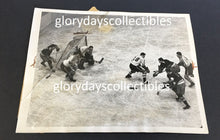 Load image into Gallery viewer, 1939 New York Americans vs Rangers Wire/Press PHOTO  Vtg Hockey ACTION SCENE NHL
