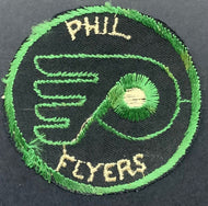 Vintage Philadelphia Flyers Green Logo Patch Rare Crest VTG Antique