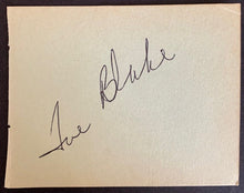 Load image into Gallery viewer, Toe Blake Autographed Cut Montreal Canadiens NHL Hockey Signed JSA Vintage
