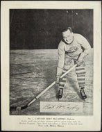 1931-32 Philadelphia Arrows Can-Am Hockey League Photo Insert Bert McCaffrey