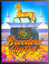 Load image into Gallery viewer, 1994 Breeders Cup Horse Race Racing Lot Program + VIP Menu + Clubhouse Ticket
