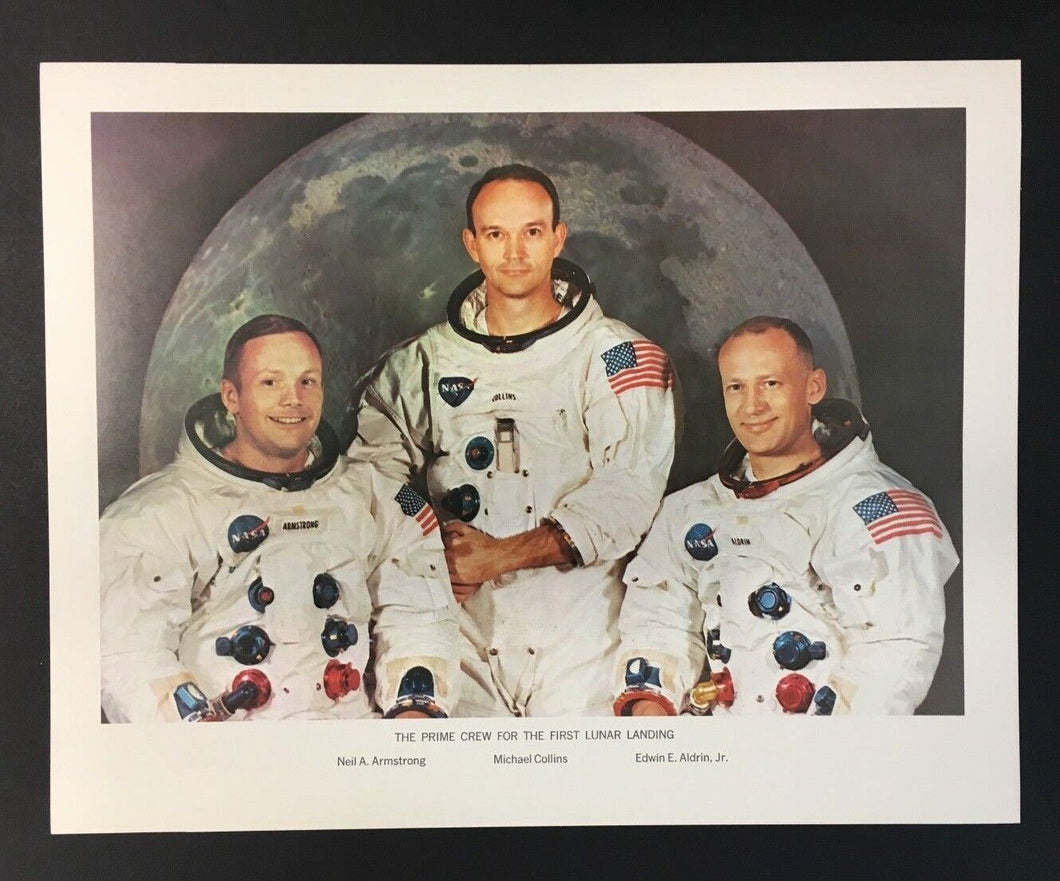 NASA Issued Photo Apollo Prime Flight Crew For The First Lunar Landing Armstrong