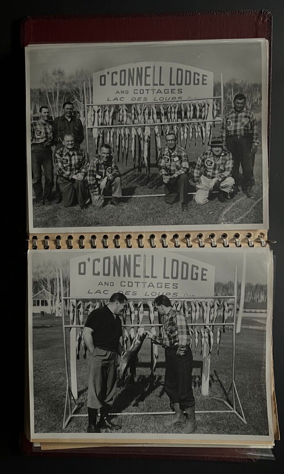 1954 Opening O'Connell Lodge Fish & Game Club Photo Album Maurice Richard NHL