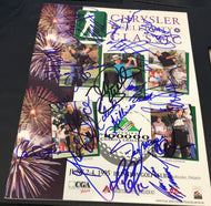 1995 Celebrity GOLF Tournament Autograph x 17 With 7 HOF Stars Vintage Sports