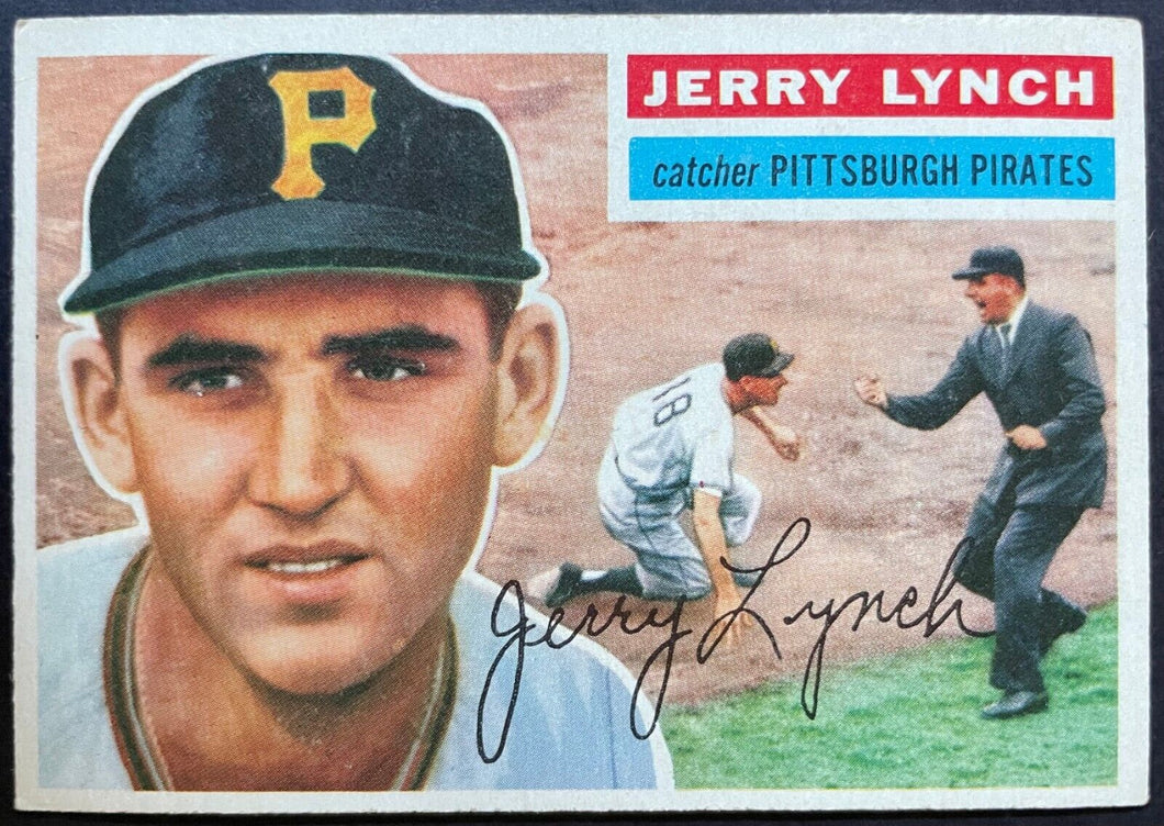 1956 Topps Baseball Jerry Lynch #97 Pittsburgh Pirates MLB Card Vintage