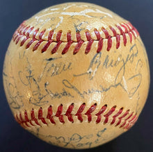 Load image into Gallery viewer, 1951 MLB All Stars + Attendees Multi Signed Autographed Baseball x25 Ty Cobb JSA
