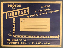 Load image into Gallery viewer, Vintage Turofsky Photo Envelope Toronto's Legendary Sports Photographer Used

