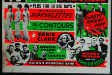 Load image into Gallery viewer, Original 1968 Fox Theatre Concert Broadside Detroit MOTORTOWN REVUE Old Motown
