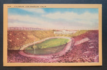 Load image into Gallery viewer, 1940&#39;s Coliseum Stadium Los Angeles California Football  Postcard  Vintage
