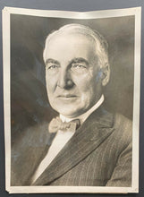 Load image into Gallery viewer, Vintage 1923 President Harding Photo Type 1 Portrait News Captions Sudden Death
