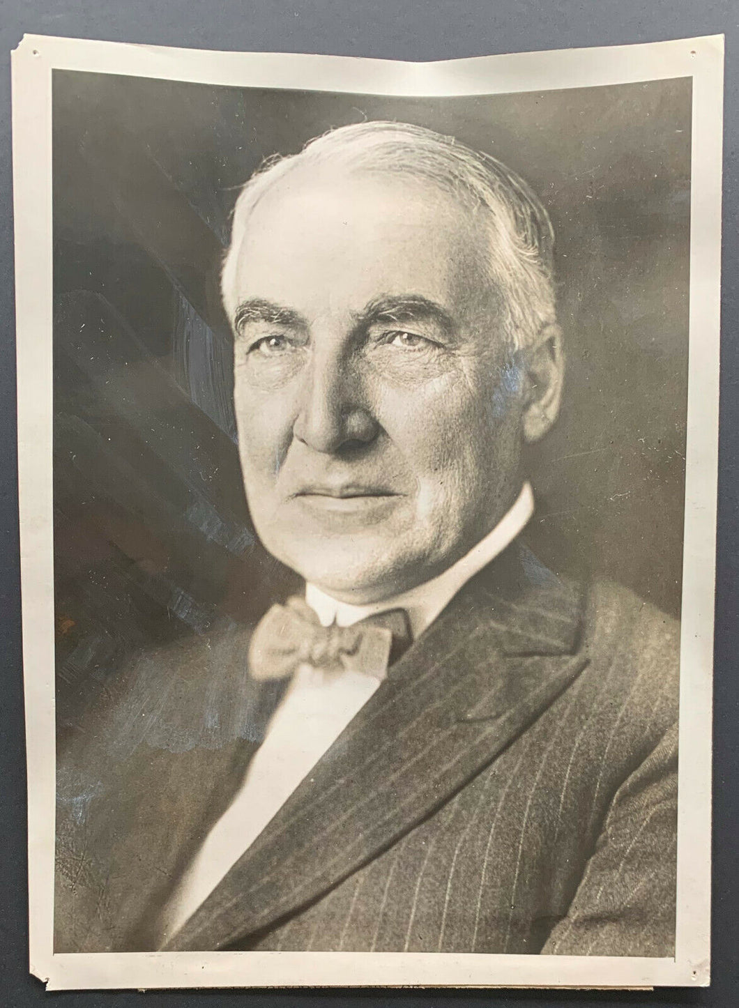 Vintage 1923 President Harding Photo Type 1 Portrait News Captions Sudden Death