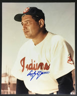 Early Wynn Autographed MLB Baseball Photo Hall Of Famer Cleveland Indians Vtg