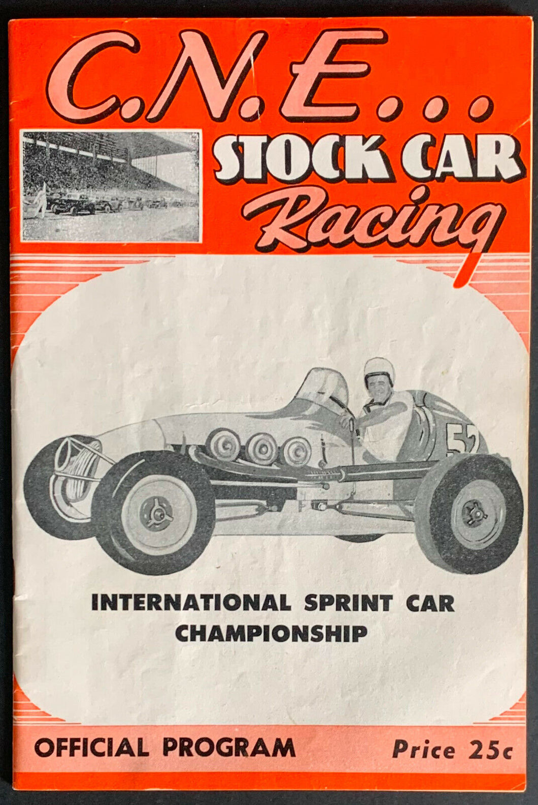 1960 Car Racing Program CNE Stadium International Sprint Car Championship
