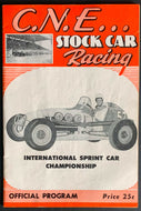 1960 Car Racing Program CNE Stadium International Sprint Car Championship
