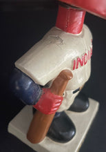 Load image into Gallery viewer, 1960s Cleveland Indians White Square Base Chief Wahoo Bobblehead MLB Baseball
