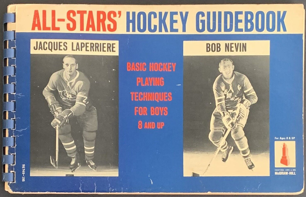 1960's All-Stars Hockey Guidebook Instructions Soft Cover Featuring Bob Nevin