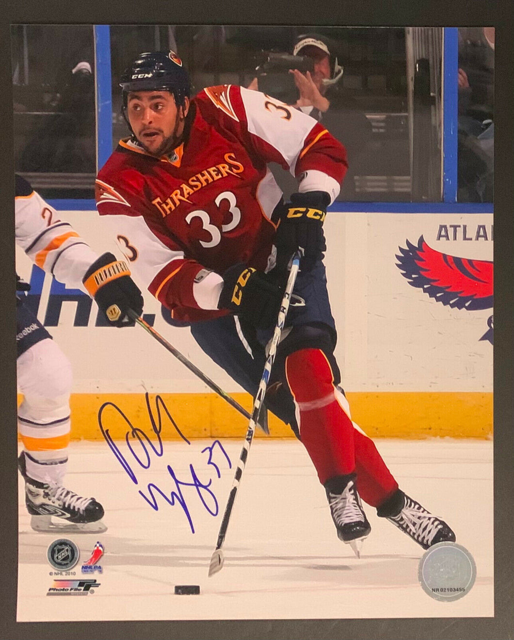 Dustin Byfuglien Signed Atlanta Thrashers NHL Hockey Photo Autographed 8x10